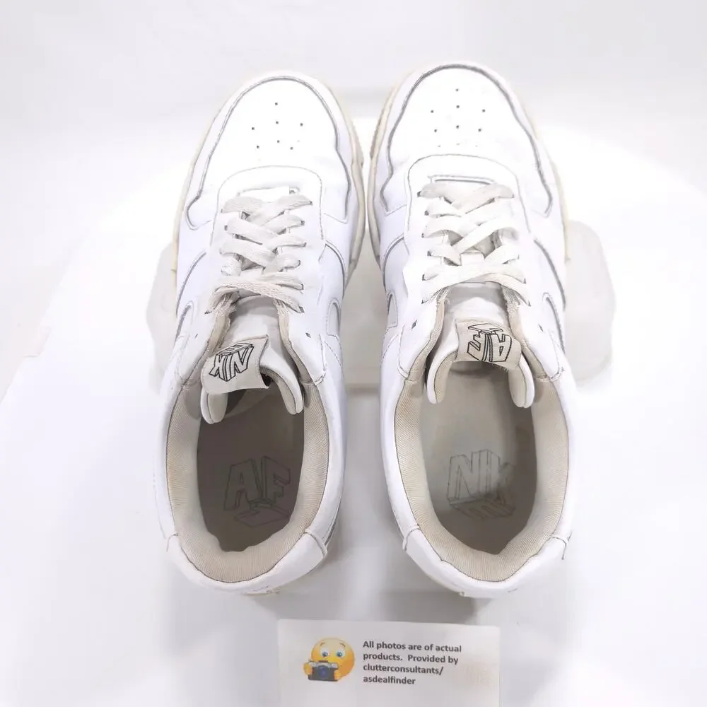 Nike Air Force 1 Pixel Lace Up Athletic Shoe Womens Size 9 CK6649-100 White